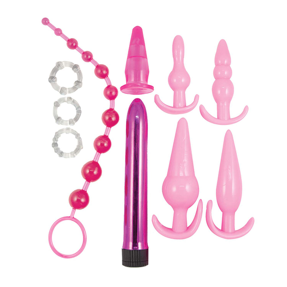 Pink Elite Collection Anal Play Kit Pink