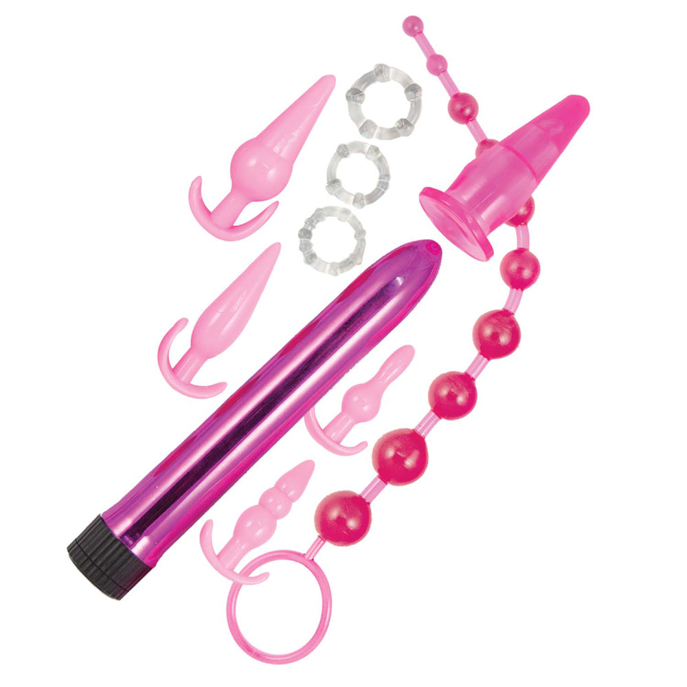 Pink Elite Collection Anal Play Kit Pink