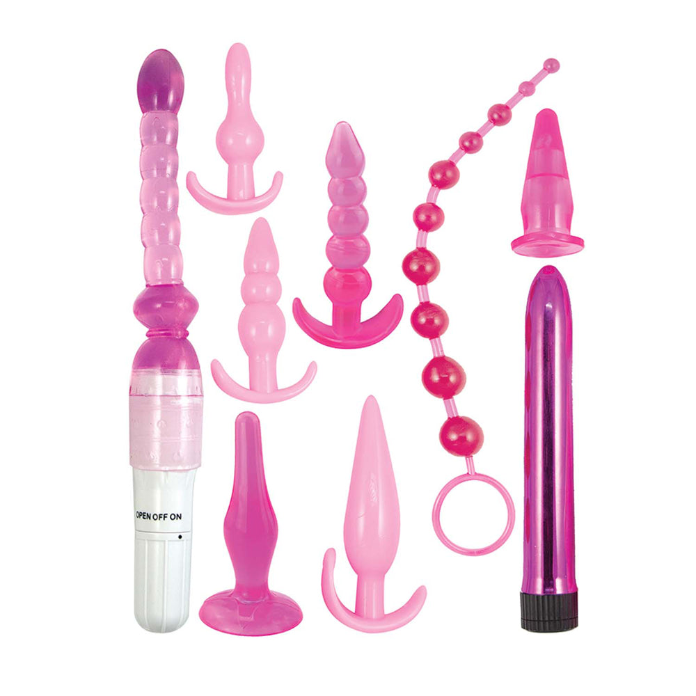 Pink Elite Collection Supreme Anal Play Kit Pink