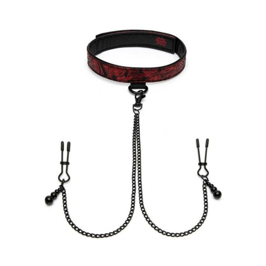 Fifty Shades Of Grey Sweet Anticipation Collar Nipple Clamps