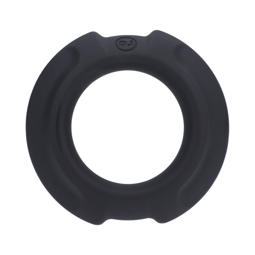 Optimale Flexisteel Silicone, Metal Core Cock Ring 35 Mm Black