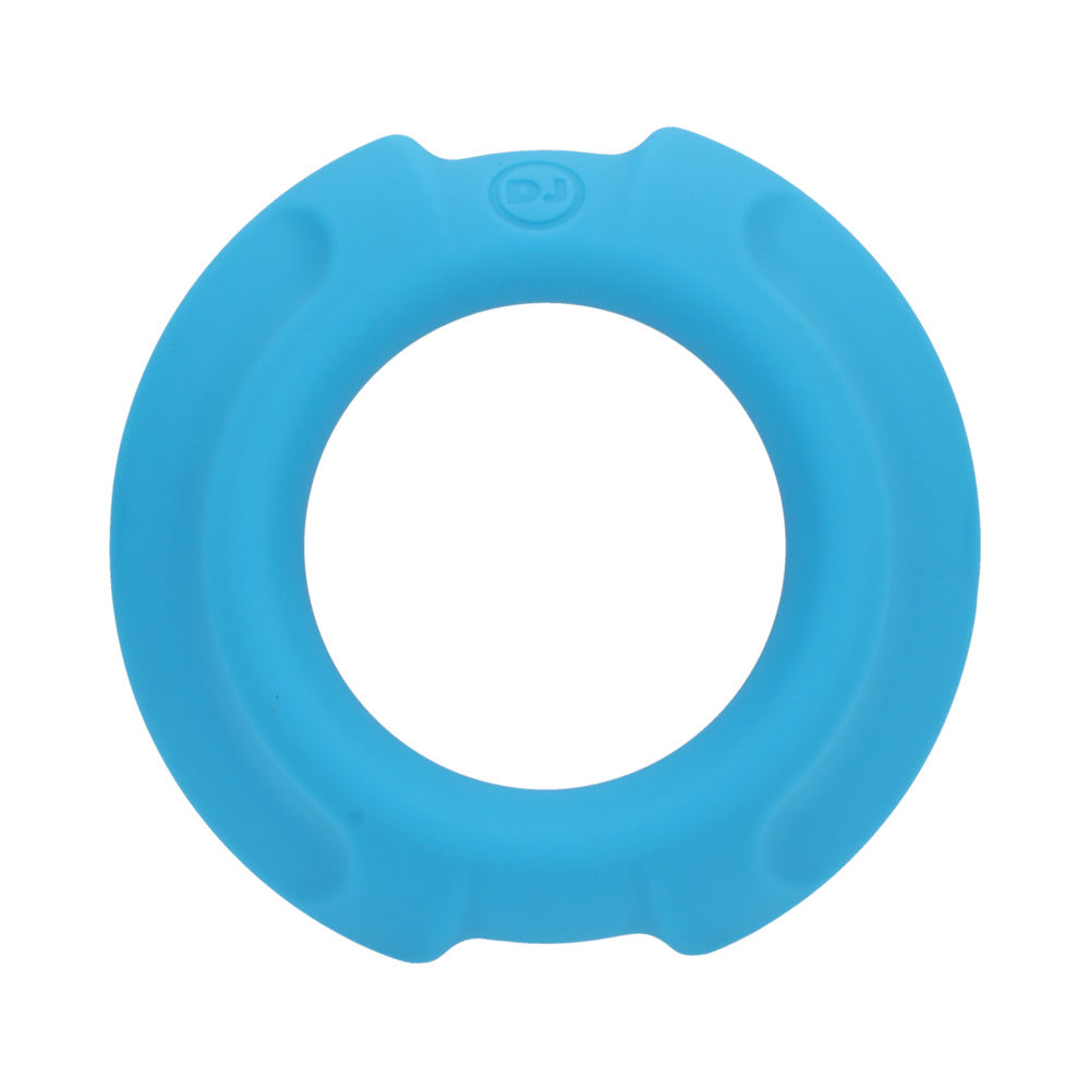 Optimale Flexisteel Silicone, Metal Core Cock Ring 35 Mm Blue