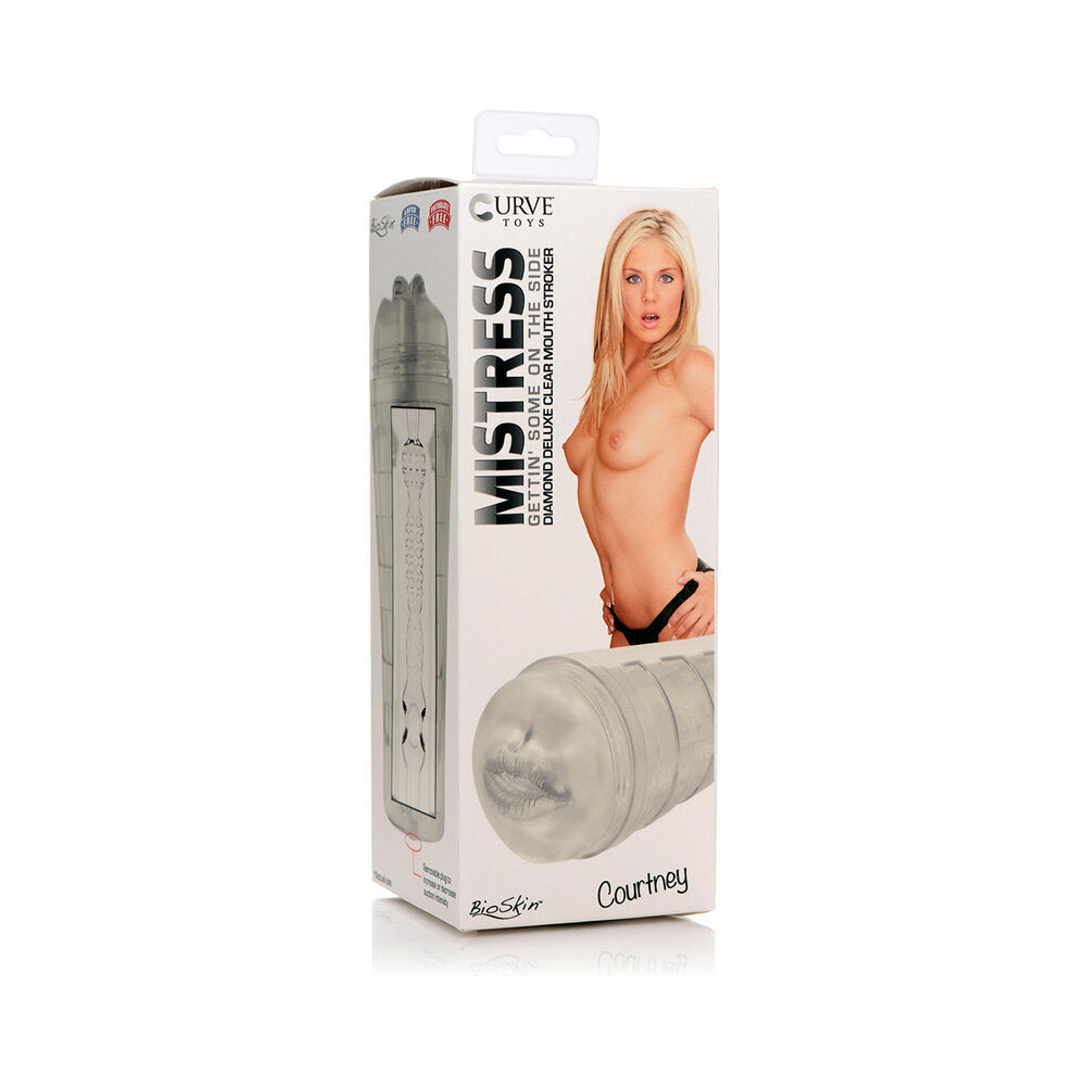 Curve Novelties Mistress Courtney Diamond Deluxe Clear Mouth Stroker