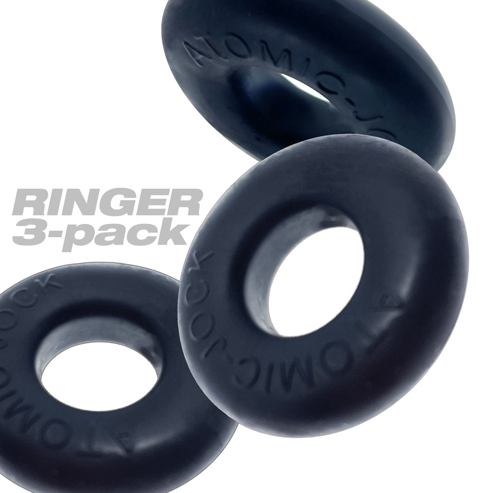 Oxballs Ringer Cockring 3-Pack Plus+Silicone Special Edition Night