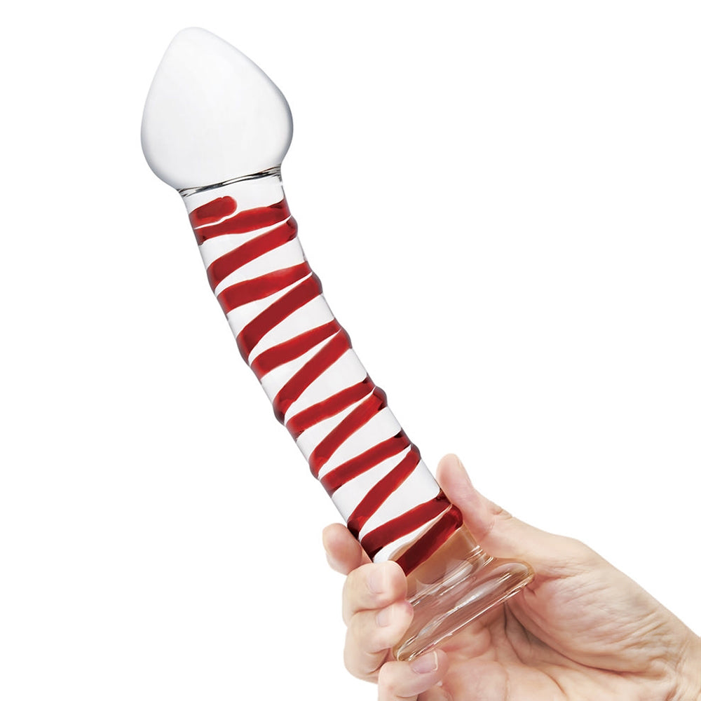 Glas Mr. Swirly Glass Dildo 8 In.