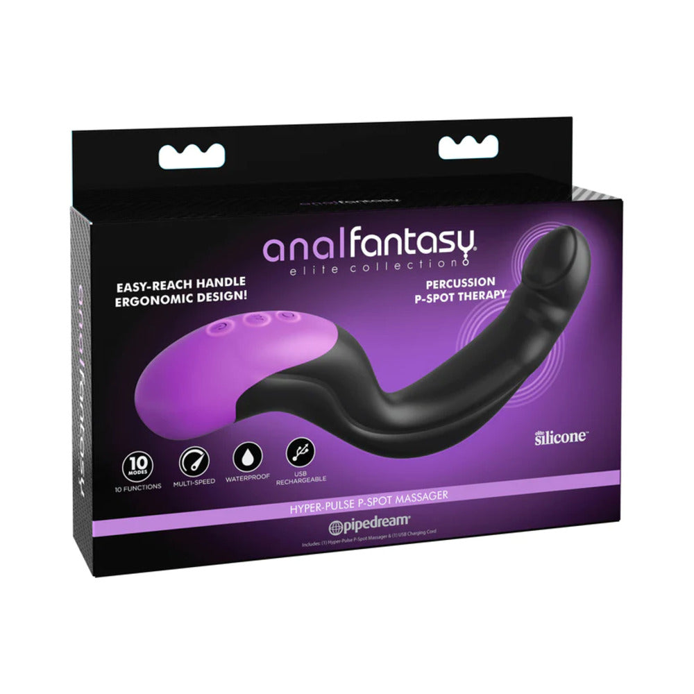 Anal Fantasy Elite Collection Hyper Pulse P Spot Massager - Black