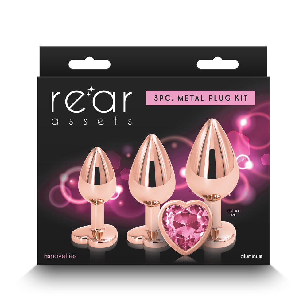 Rear Assets 3-Piece Trainer Kit Rose Gold Pink Heart