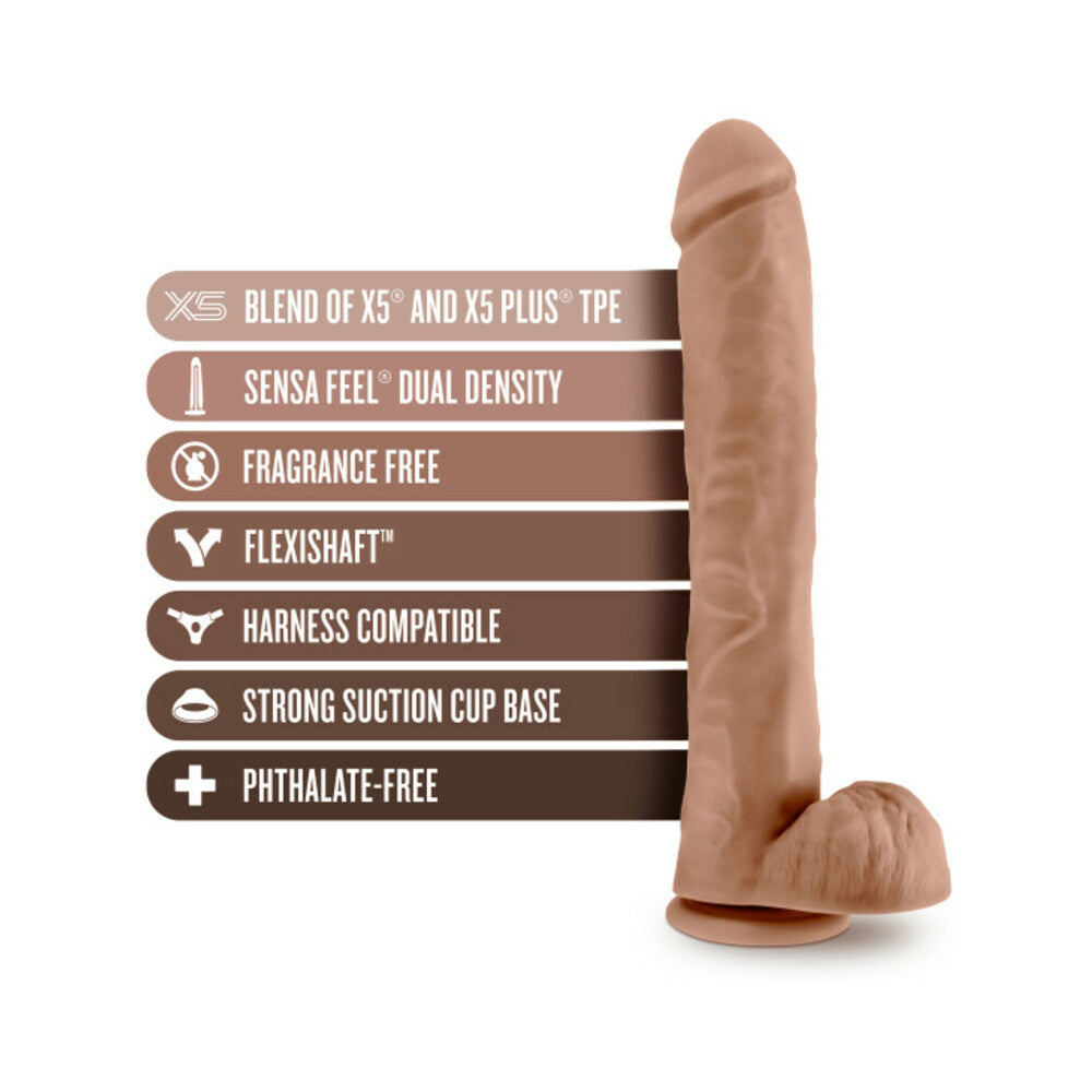 Au Naturel -  Daddy - 14 Inch Dildo - Mocha