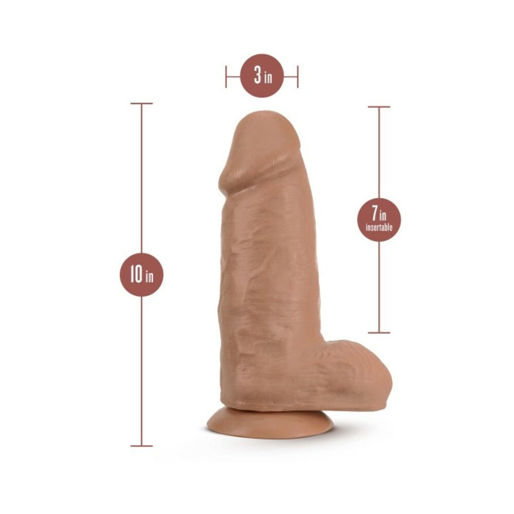 Au Naturel - Chub - 10 Inch Dildo - Mocha