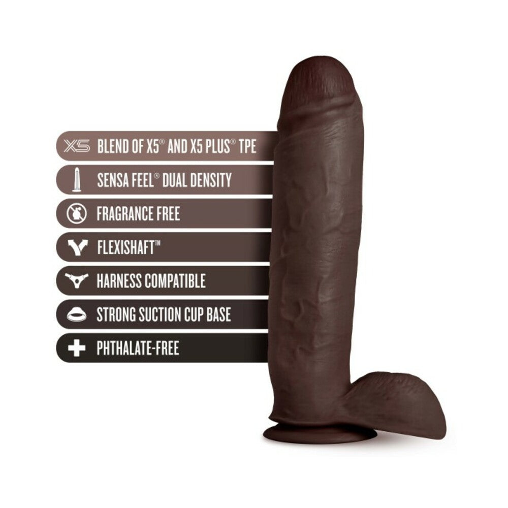 Au Naturel - Huge - 10 Inch Dildo - Chocolate