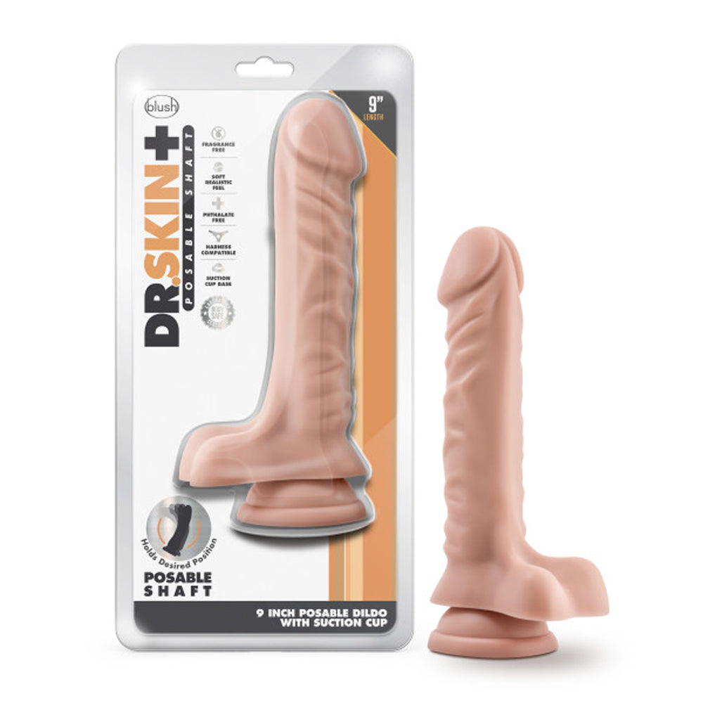 Dr. Skin Plus Pos Dildo W/Balls 9In Van