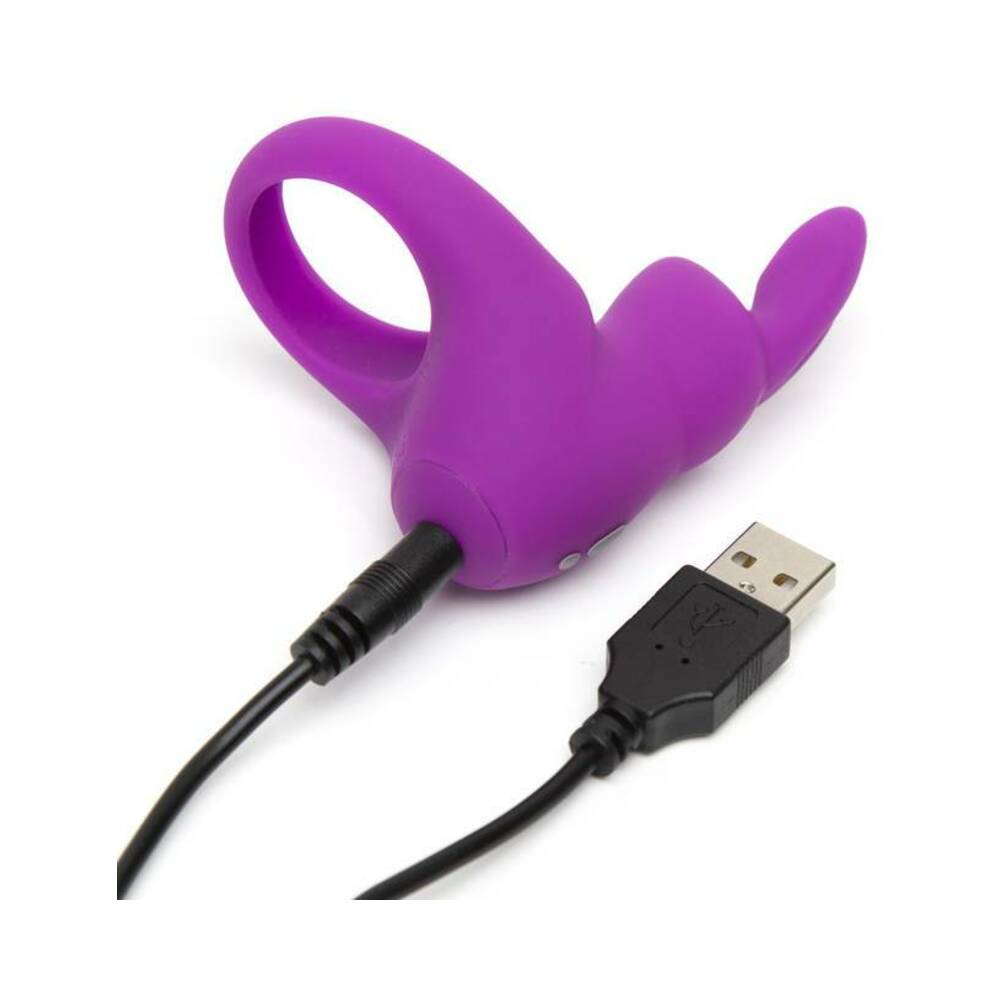 Happy Rabbit Rechargeable Cock Ring Purple