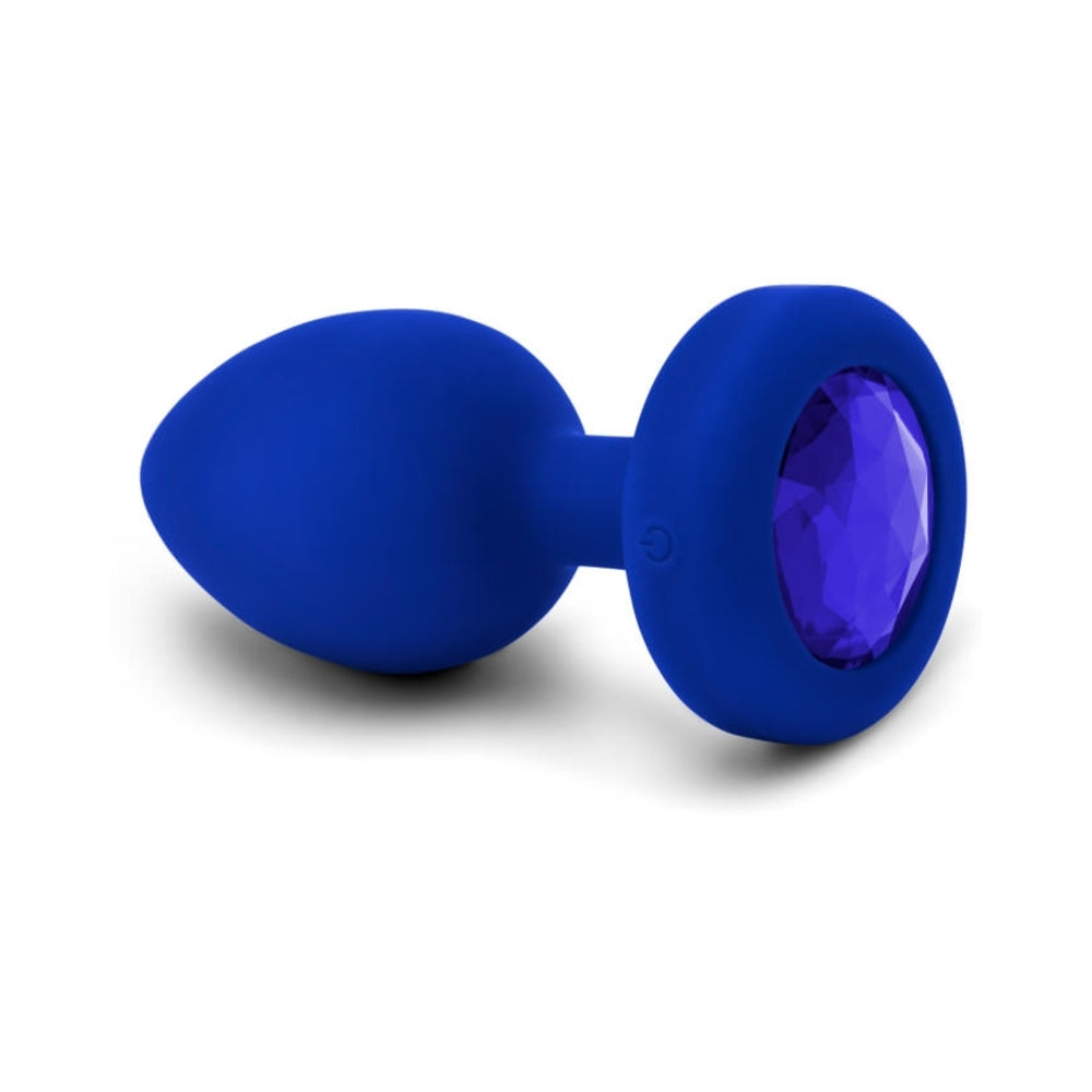 B-Vibe Vibrating Jewel Plug L/Xl - Blue Sapphire