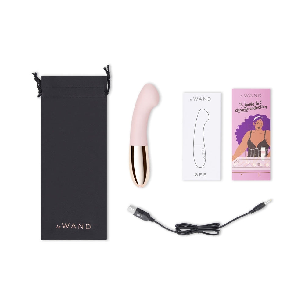 Le Wand Gee G-Spot Targeting Rechargeable Vibrator Rose Gold