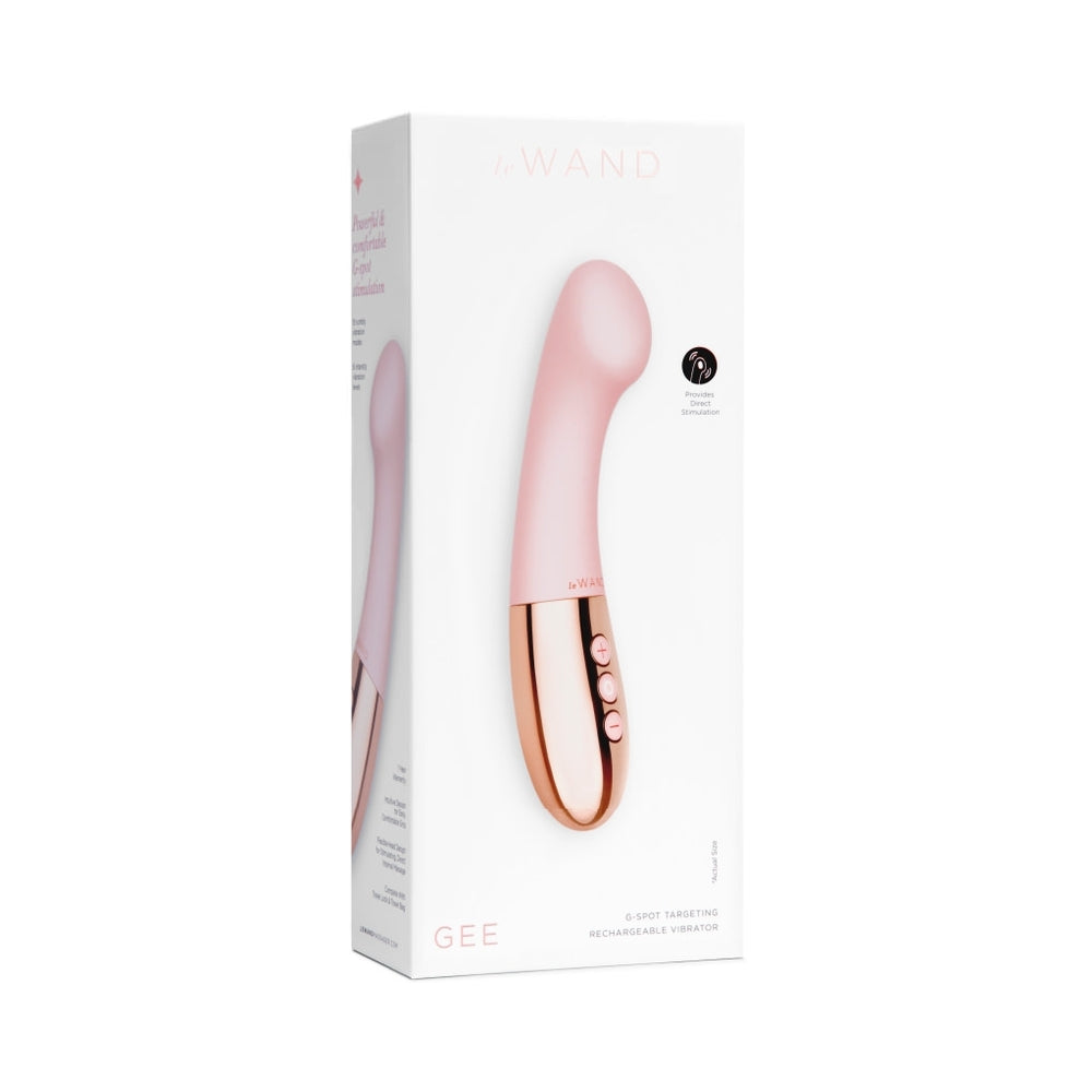 Le Wand Gee G-Spot Targeting Rechargeable Vibrator Rose Gold