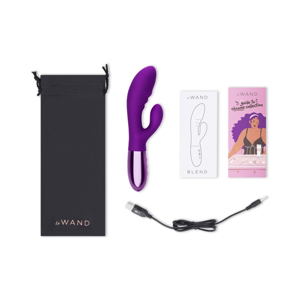 Le Wand Blend Double-Motor Rabbit Rechargeable Vibrator Cherry