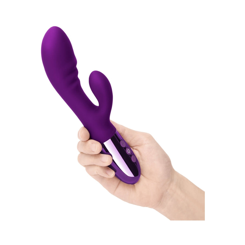 Le Wand Blend Double-Motor Rabbit Rechargeable Vibrator Cherry