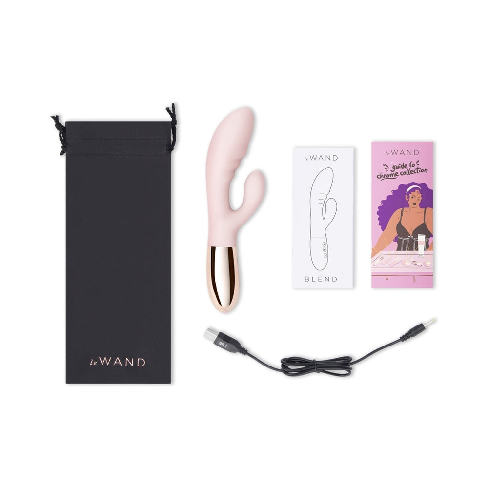 Le Wand Blend Double-Motor Rabbit Rechargeable Vibrator Rose Gold