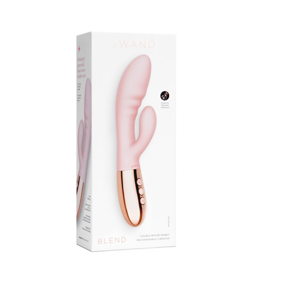 Le Wand Blend Double-Motor Rabbit Rechargeable Vibrator Rose Gold