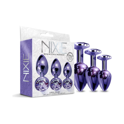 Nixie Metal Butt Plugtrainerset 3-Piece Purple Metallic