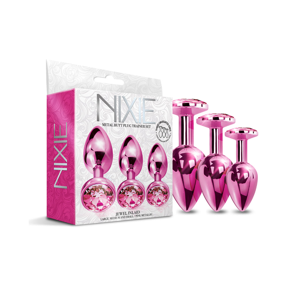 Nixie Metal Butt Plugtrainerset 3-Piece Pink Metallic