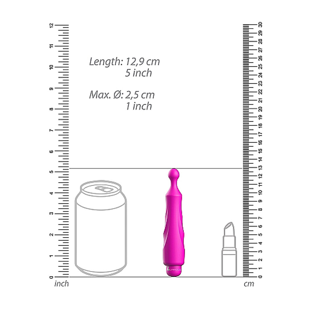 Luminous Dido Abs Bullet With Silicone Sleeve 10 Speeds Fuchsia