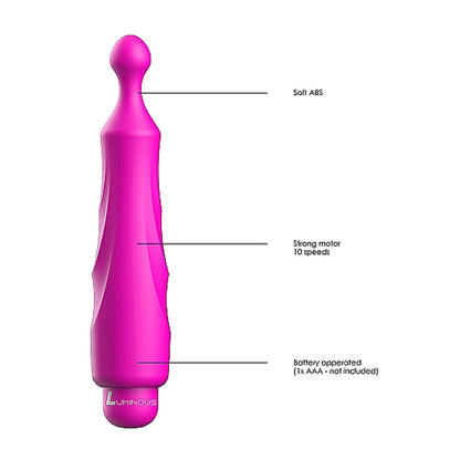 Luminous Dido Abs Bullet With Silicone Sleeve 10 Speeds Fuchsia