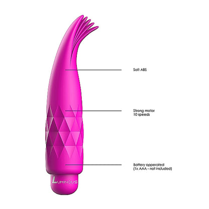 Luminous Zoe Abs Bullet With Silicone Sleeve 10 Speeds Fuchsia