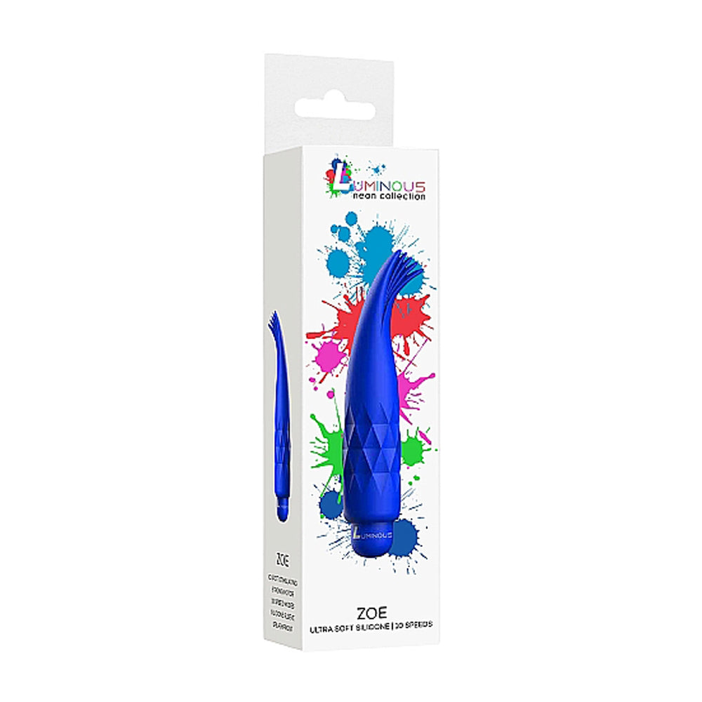 Luminous Zoe Abs Bullet With Silicone Sleeve 10 Speeds Royal Blue