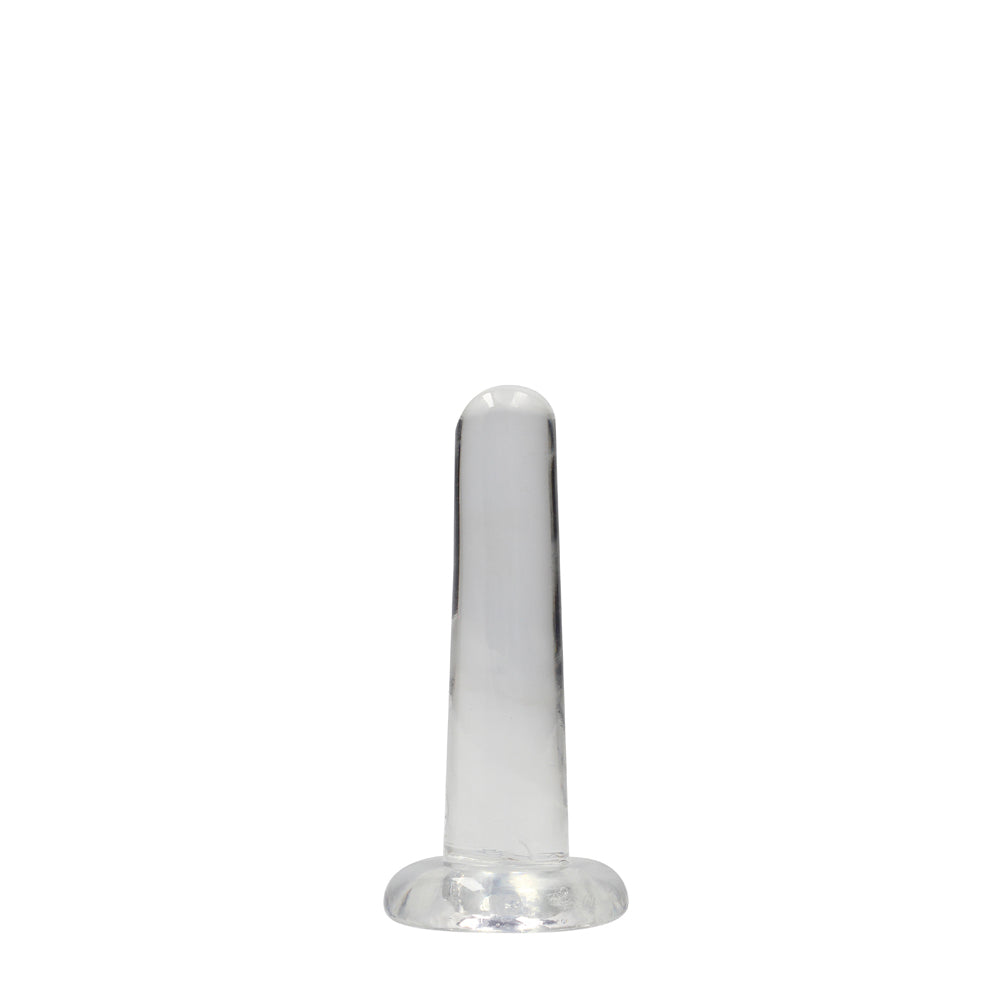 Realrock Crystal Clear Non-Realistic Dildo With Suction Cup 5.3 In. Translucent