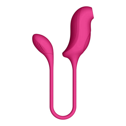 Vive Quino Air Wave &amp; Vibrating Egg Vibrator Pink