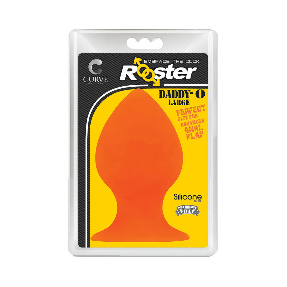 Rooster Daddy-O Large Anal Plug Orange