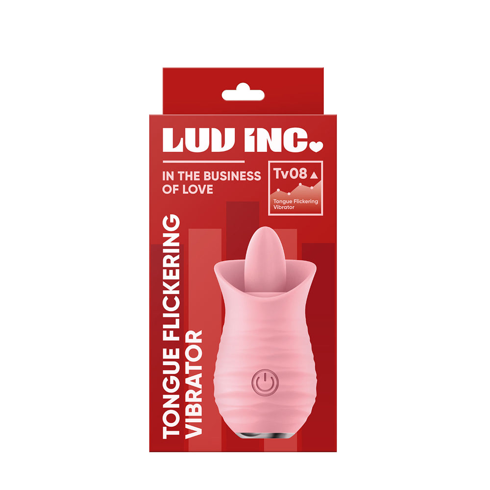 Luv Inc Tv08 Tongue Flickering Vibrator Pink