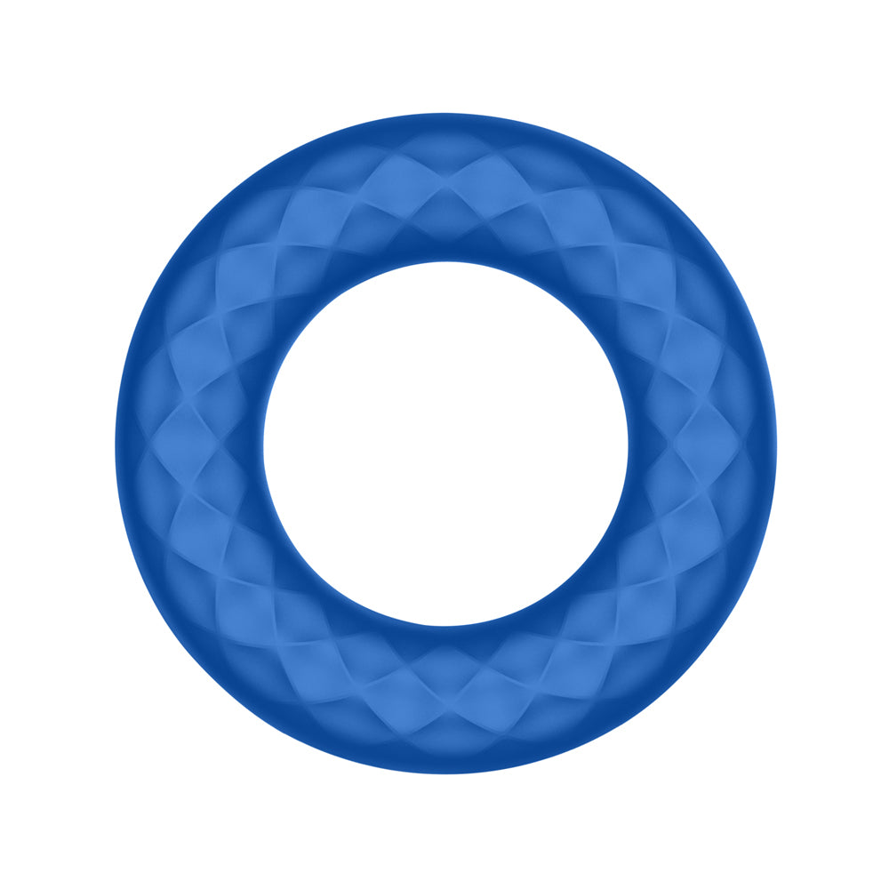 Forto F-15: Silicone Vibrating Cock Ring Blue