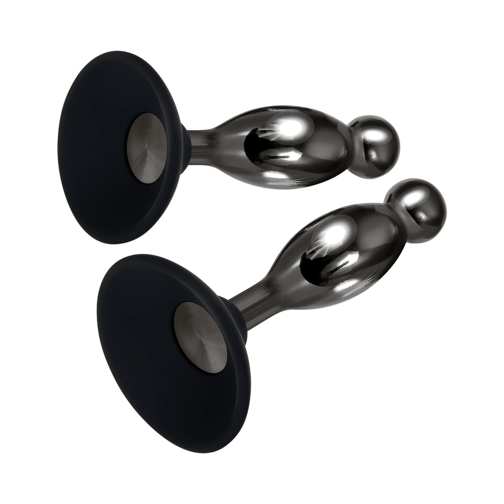 Evolved Joy Sticks 2 Pc Plug Set - Black/Chrome