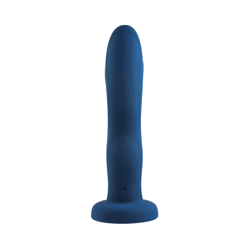 Gender X Snuggle Up Vibrator And Strap-On Harness Blue