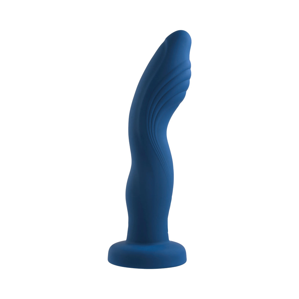 Gender X Snuggle Up Vibrator And Strap-On Harness Blue