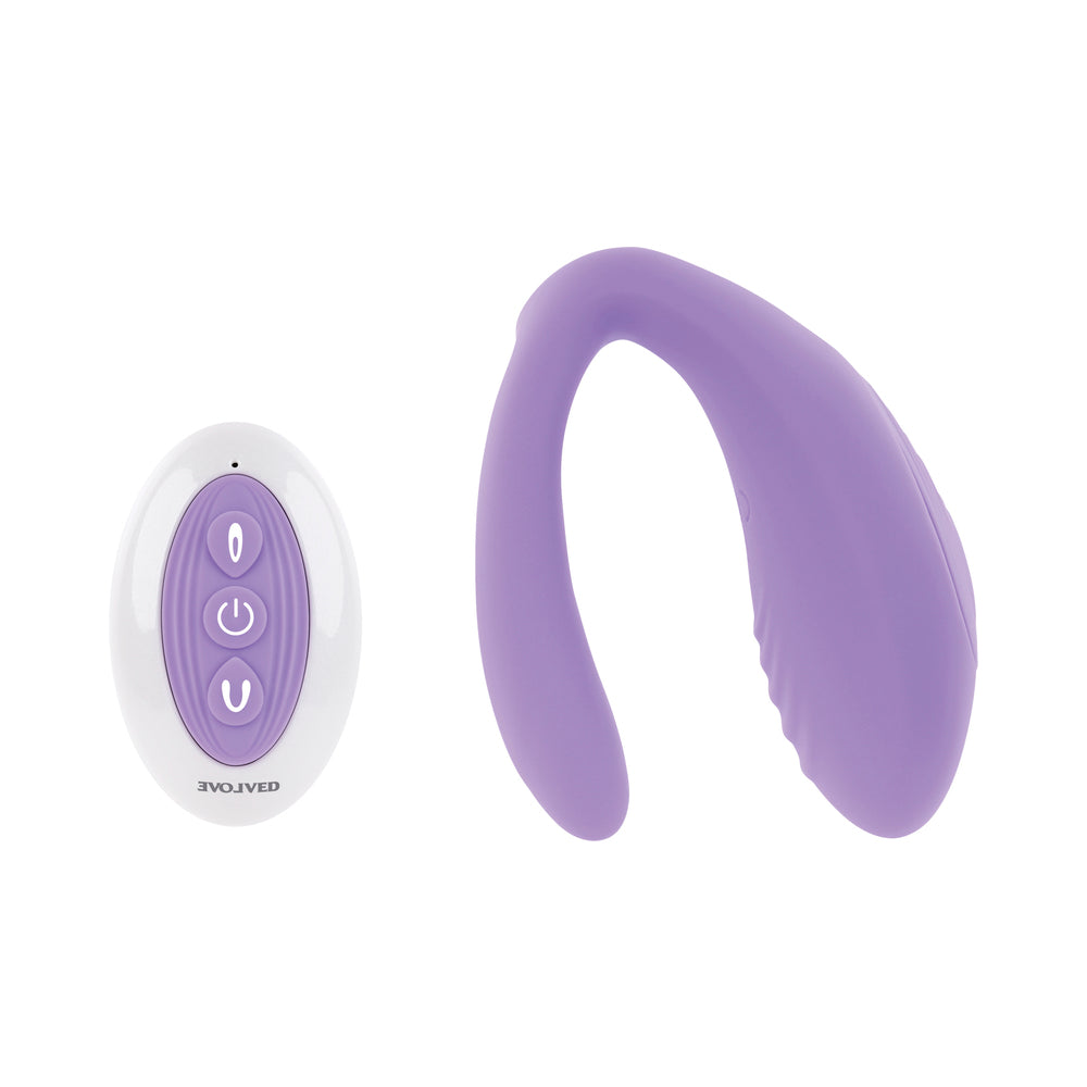 Evolved Petite Tickler Mini Vibe W/Remote - Purple