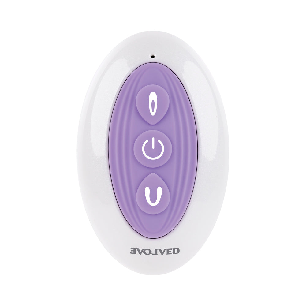 Evolved Petite Tickler Mini Vibe W/Remote - Purple