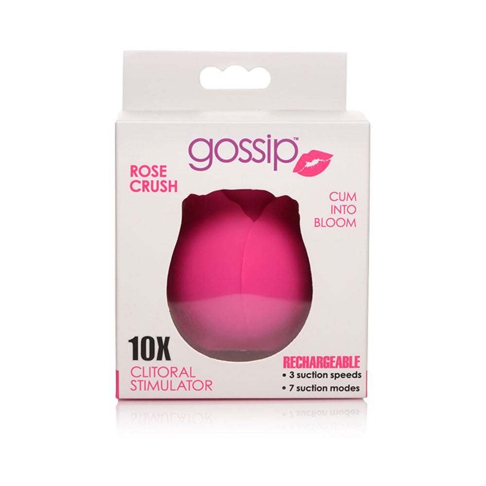 Gossip Cum Into Bloom Clitoral Vibrator Rose Crush Silicone Magenta