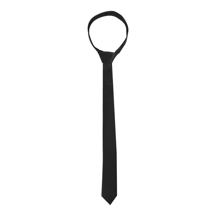 Ouch! Black &amp; White Satin Bondage Tie Black