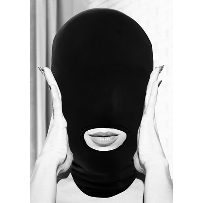 Ouch! Black &amp; White Subversion Mask With Open Mouth And Eye Black