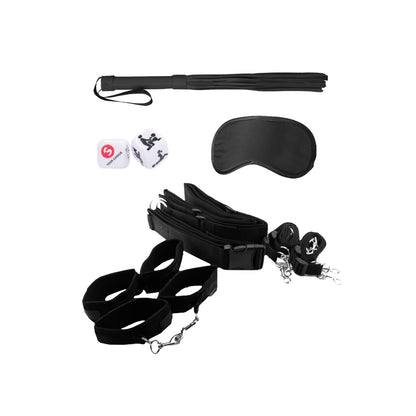 Ouch! Black &amp; White Bondage Belt Restraint System Black