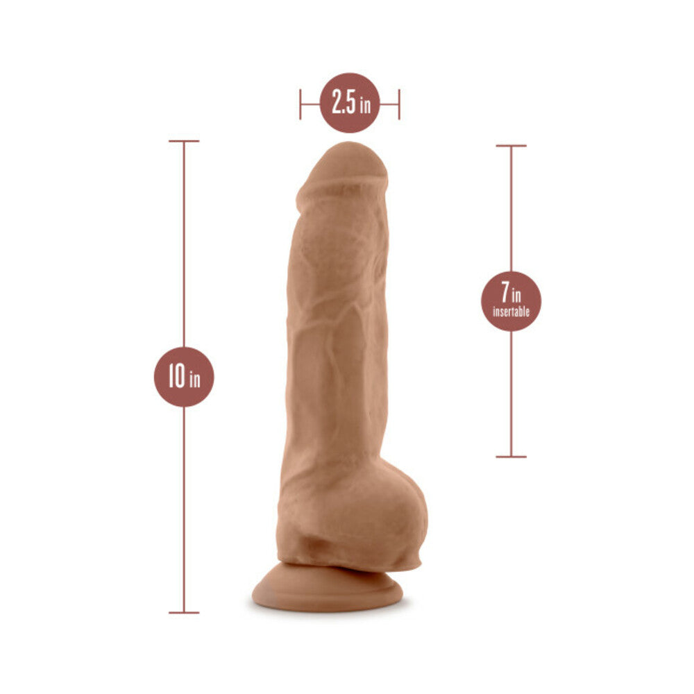 Au Naturel - Big Boy - 10 Inch Dildo - Mocha