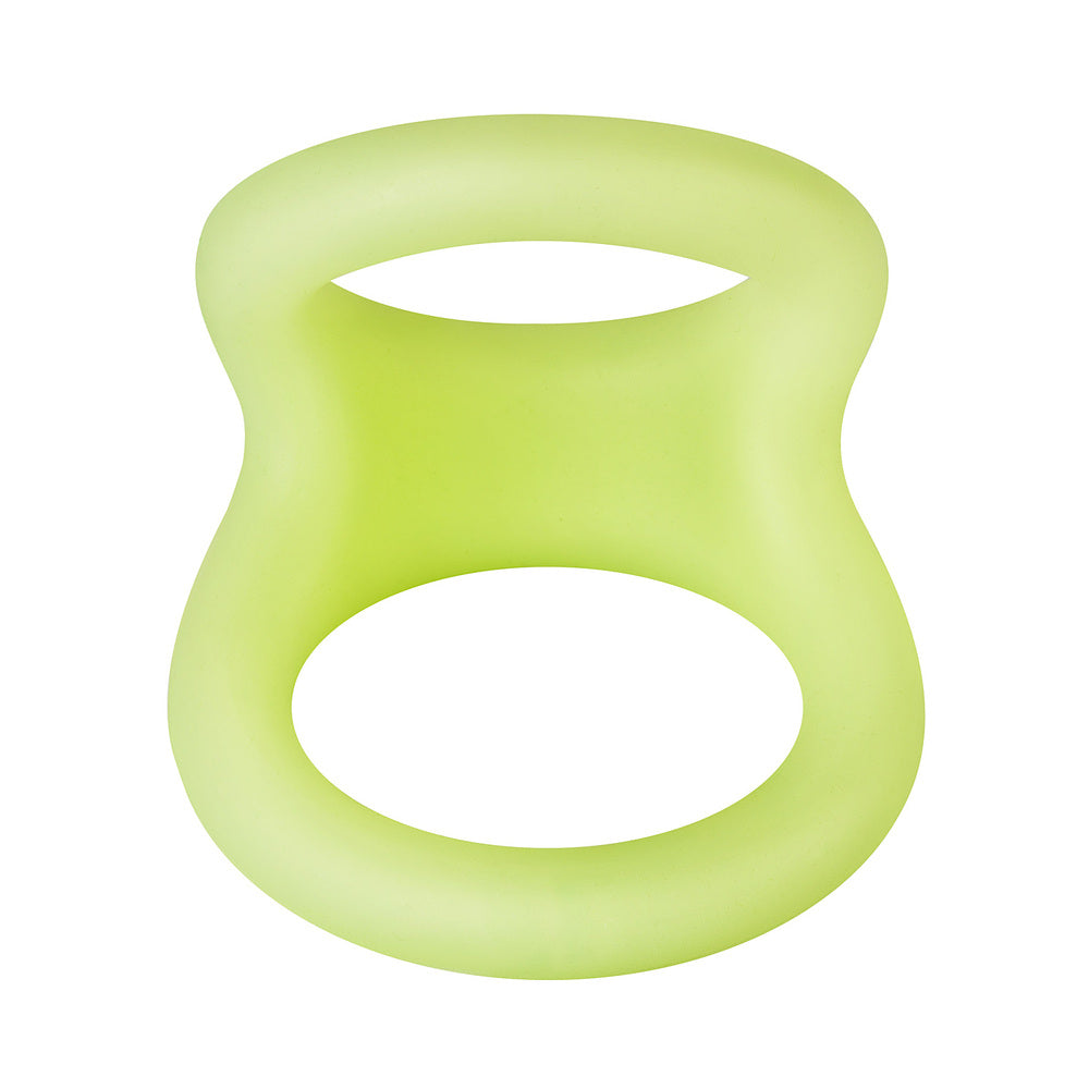 Forto F-22: Double Ring Liquid Silicone 49/50 Mm Glow-In-The-Dark