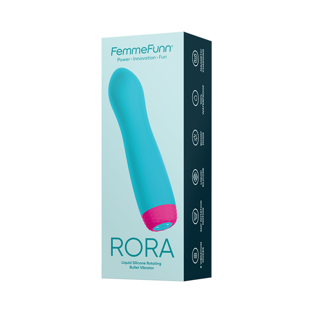 Femmefunn Rora Rotating Bullet - Turquoise