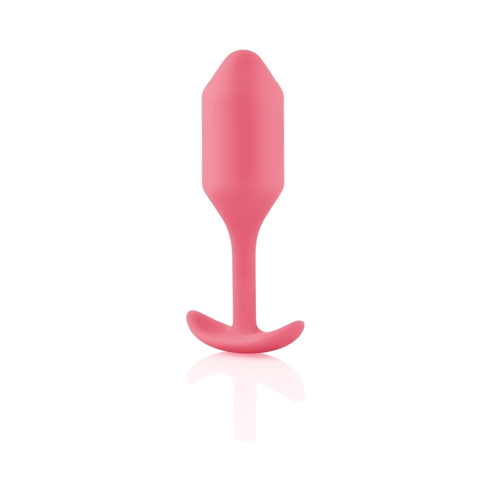 B-Vibe Weighted Snug Plug 2 - 114 G Coral