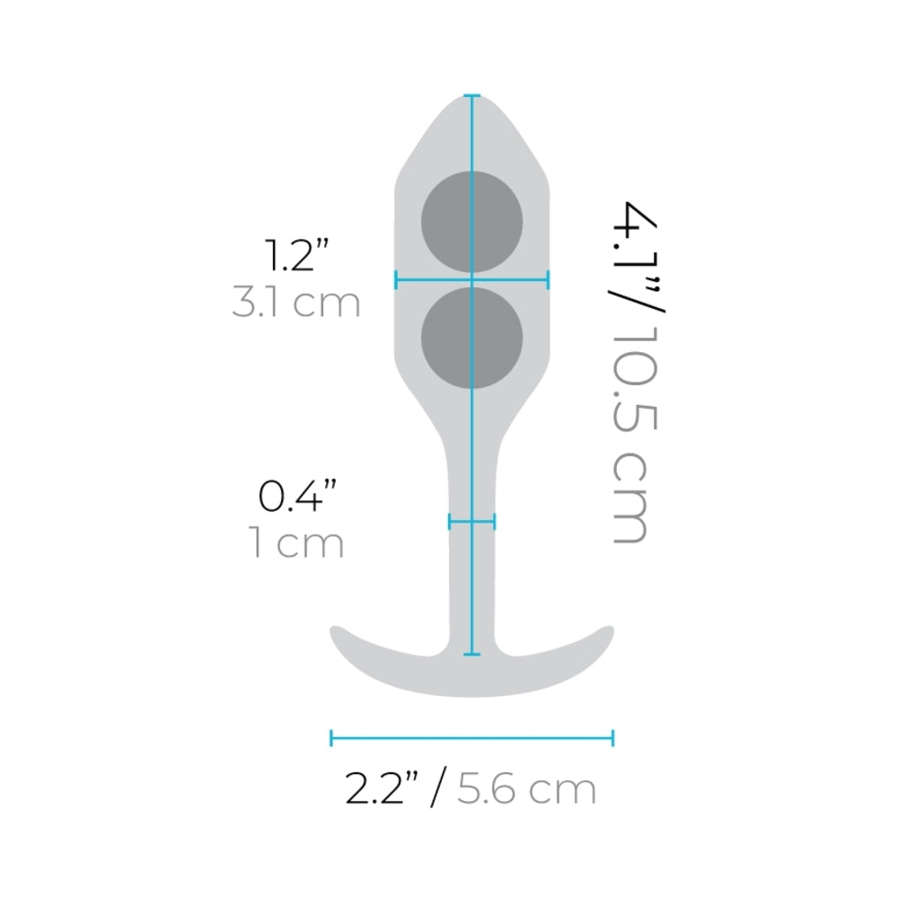 B-Vibe Weighted Snug Plug 2 - 114 G Coral