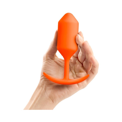 B-Vibe Weighted Snug Plug 3 - 180 G Orange