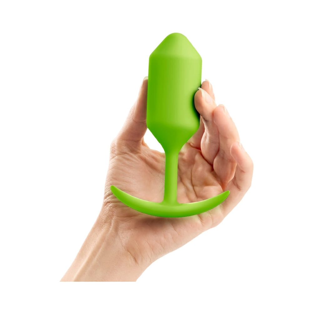 B-Vibe Weighted Snug Plug 3 - 180 G Lime